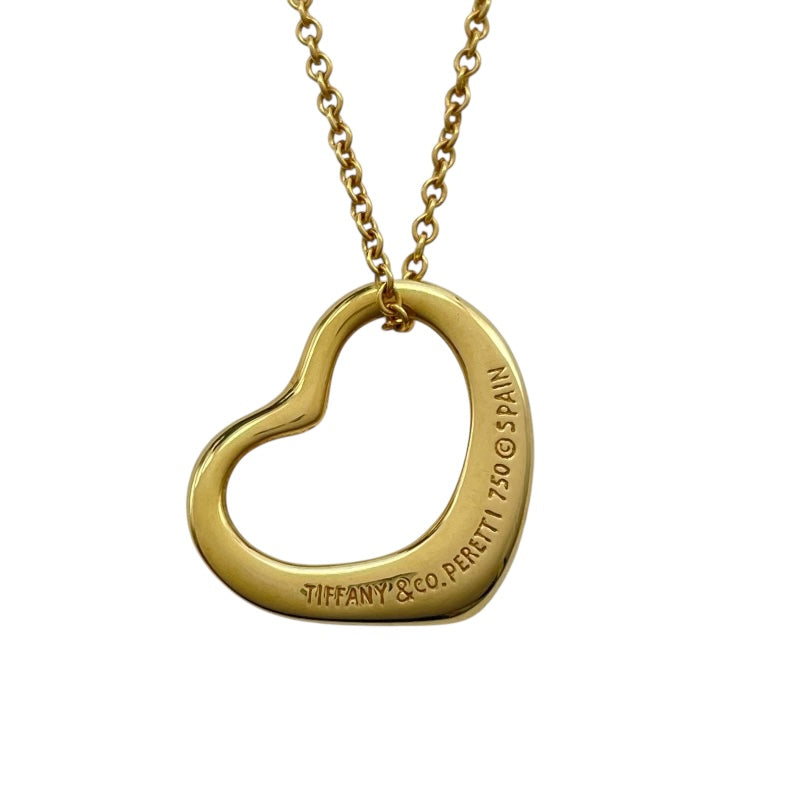 ティファニー TIFFANY＆CO オープンハートネックレス ゴールド 750 ジュエリー