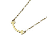 ティファニー TIFFANY＆CO Tスマイルネックレスミニ ゴールド Au750 ジュエリー