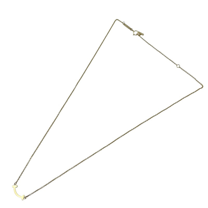ティファニー TIFFANY＆CO Tスマイルネックレスミニ ゴールド Au750 ジュエリー