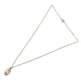 カルティエ Cartier ロゴドゥーブルCネックレス ピンクゴールド Au750 ジュエリー