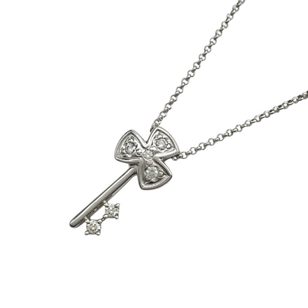 タサキ TASAKI キーネックレス ホワイトゴールド K18WG ジュエリー