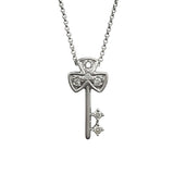 タサキ TASAKI キーネックレス ホワイトゴールド K18WG ジュエリー