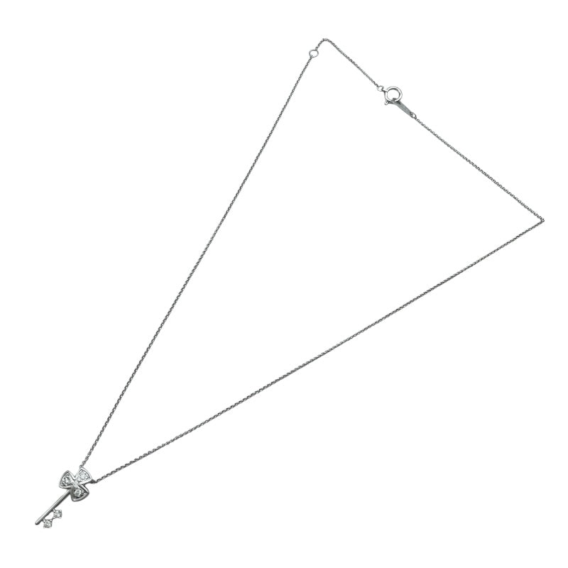 タサキ TASAKI キーネックレス ホワイトゴールド K18WG ジュエリー