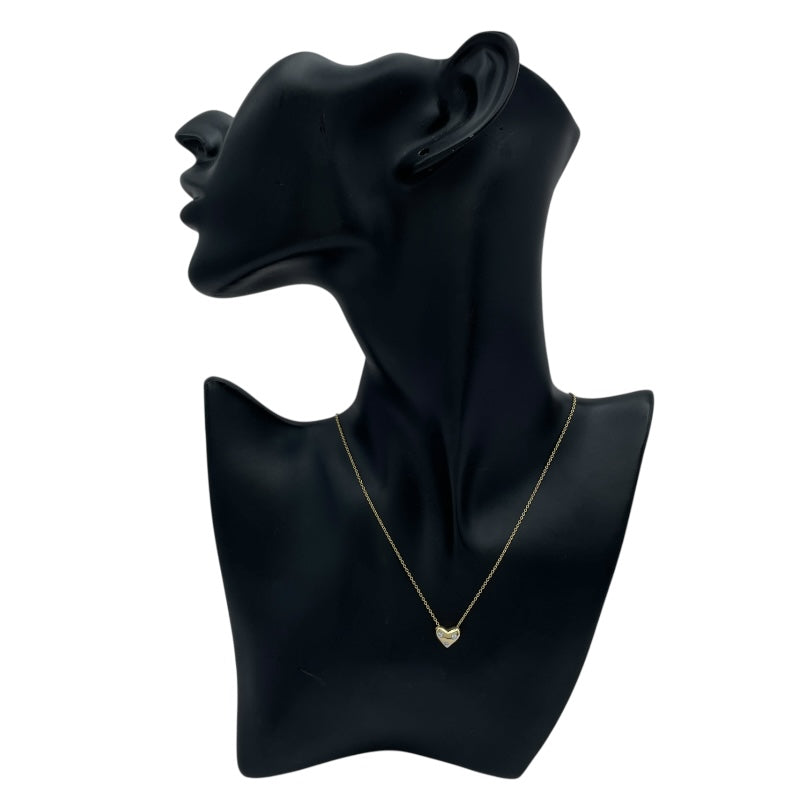 ティファニー TIFFANY＆CO ドッツハートネックレス ゴールド K18/Pt950 
