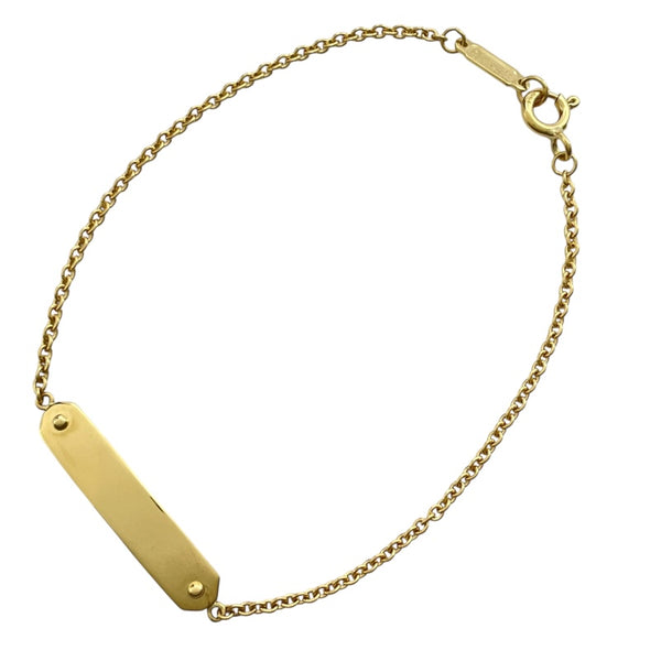 ティファニー TIFFANY＆CO タグチェーンブレス ゴールド Au750 ジュエリー