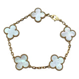 ヴァンクリーフ＆アーペル Van Cleef & Arpels ヴィンテージアルハンブラブレス5モチーフ ピンクゴールド Au750 ジュエリー