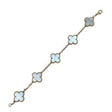 ヴァンクリーフ＆アーペル Van Cleef & Arpels ヴィンテージアルハンブラブレス5モチーフ ピンクゴールド Au750 ジュエリー