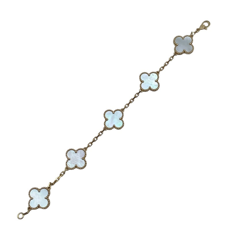 ヴァンクリーフ＆アーペル Van Cleef & Arpels ヴィンテージアルハンブラブレス5モチーフ ピンクゴールド Au750 ジュエリー