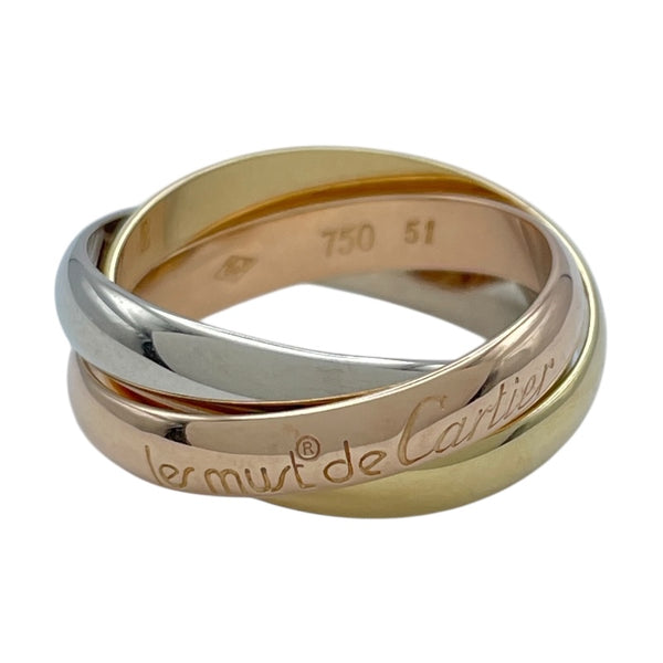 カルティエ Cartier トリニティリング ゴールドxピンクゴールドxホワイトゴールド 750 ジュエリー