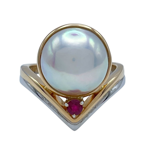 タサキ TASAKI リング ゴールドｘホワイトゴールド K18 ジュエリー