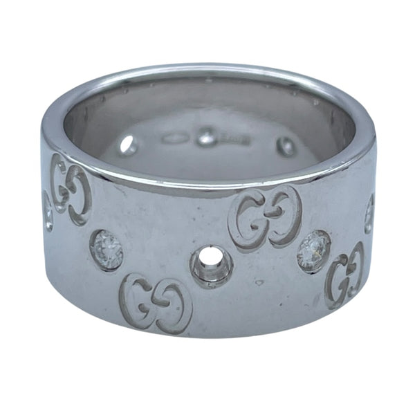 グッチ GUCCI アイコンリング ホワイトゴールド 750 ジュエリー