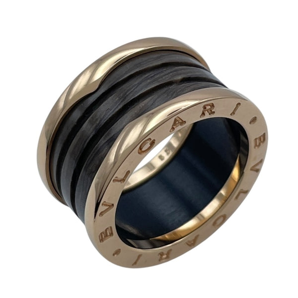 ブルガリ BVLGARI ビーゼロワンリング4バンド(M) ピンクゴールド Au750 ジュエリー