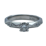 ブシュロン BOUCHERON ファセットソリテールダイヤリング プラチナ Pt950 ジュエリー