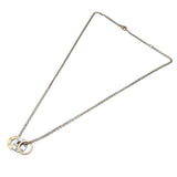 カルティエ Cartier スリーフープネックレス ピンクゴールドxホワイトゴールド 750 ジュエリー