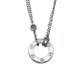 カルティエ Cartier ラブサークルネックレス2PD ホワイトゴールド 750 ジュエリー