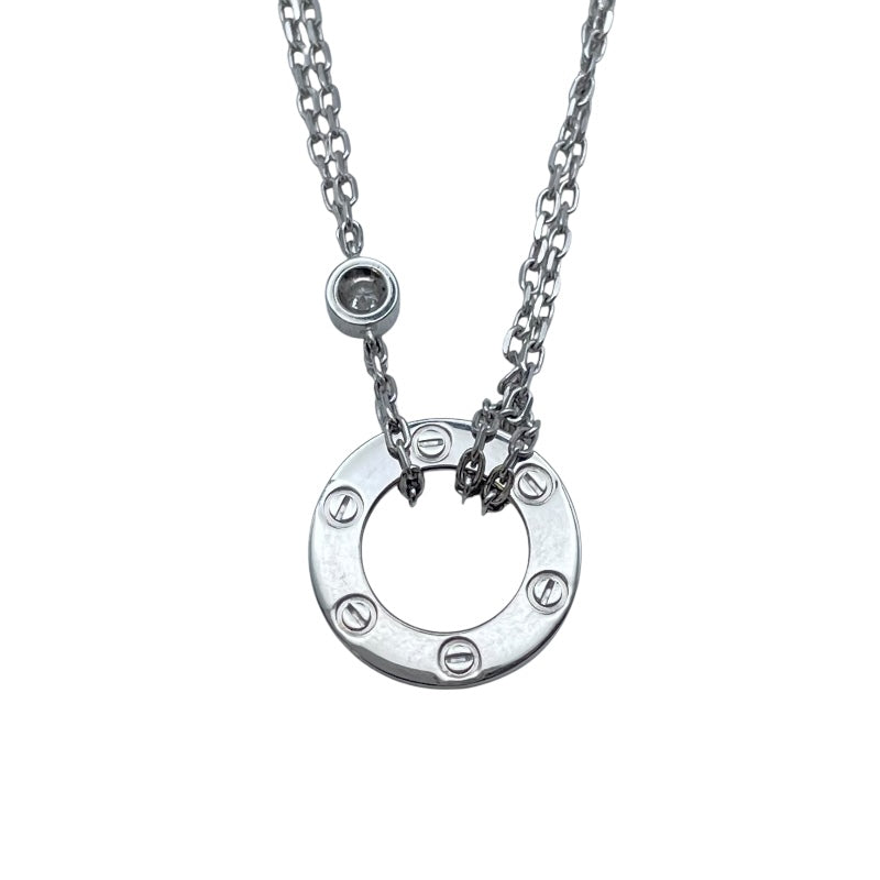 カルティエ Cartier ラブサークルネックレス2PD ホワイトゴールド 750 ジュエリー