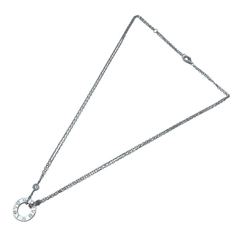 カルティエ Cartier ラブサークルネックレス2PD ホワイトゴールド 750 ジュエリー