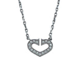 カルティエ Cartier Cハートダイヤネックレス ホワイトゴールド 750 ジュエリー