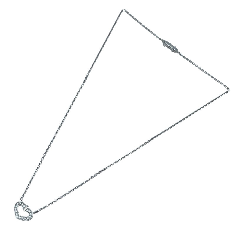 カルティエ Cartier Cハートダイヤネックレス ホワイトゴールド 750 ジュエリー