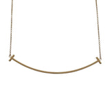 ティファニー TIFFANY＆CO Tスマイルネックレスラージ ピンクゴールド Au750 ジュエリー