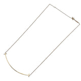 ティファニー TIFFANY＆CO Tスマイルネックレスラージ ピンクゴールド Au750 ジュエリー