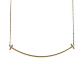 ティファニー TIFFANY＆CO Tスマイルネックレスラージ ピンクゴールド Au750 ジュエリー