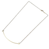 ティファニー TIFFANY＆CO Tスマイルネックレスラージ ピンクゴールド Au750 ジュエリー