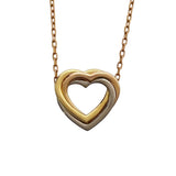 カルティエ Cartier トリニティハートネックレス ピンクゴールド 750 ジュエリー