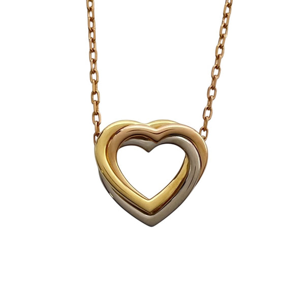 カルティエ Cartier トリニティハートネックレス ピンクゴールド 750 ジュエリー