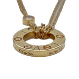 カルティエ Cartier ラブサークルネックレス2PD ピンクゴールド Au750 ジュエリー