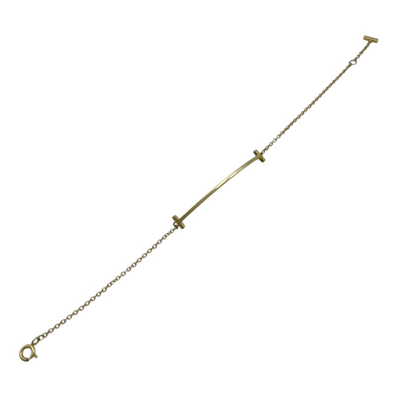 ティファニー TIFFANY＆CO Tスマイルブレススモール ゴールド Au750 ジュエリー