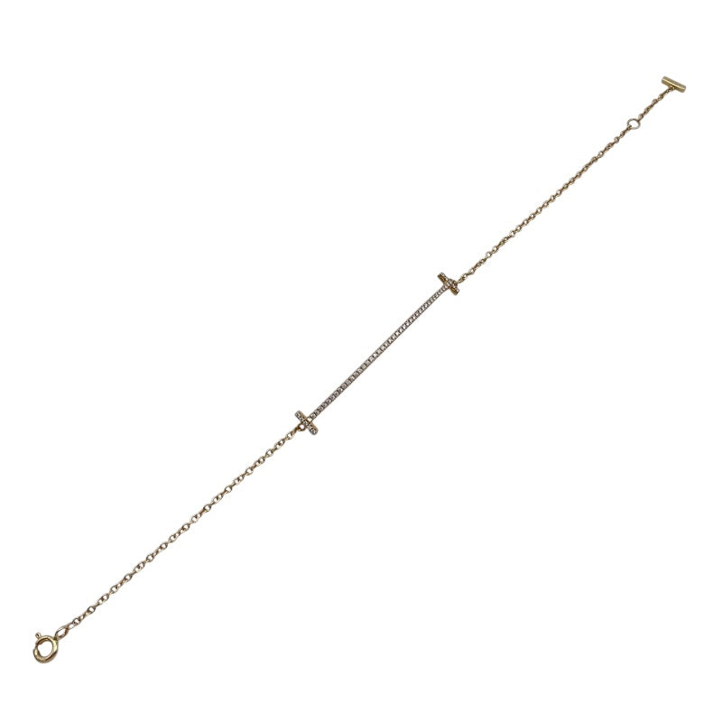 ティファニー TIFFANY＆CO Tスマイルブレス ピンクゴールド Au750 ジュエリー