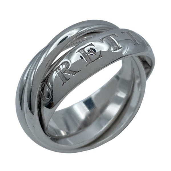 カルティエ Cartier トリニティリング 1998年クリスマス限定 ホワイトゴールド 750 ジュエリー