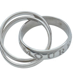 カルティエ Cartier トリニティリング 1998年クリスマス限定 ホワイトゴールド 750 ジュエリー