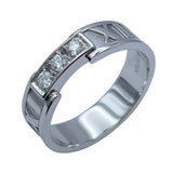 ティファニー TIFFANY＆CO アトラス3PDリング ホワイトゴールド Au750 ジュエリー