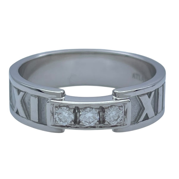 ティファニー TIFFANY＆CO アトラス3PDリング ホワイトゴールド Au750 ジュエリー