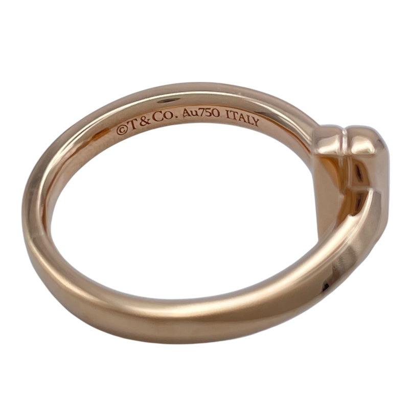 ティファニー TIFFANY＆CO Tワンダイヤリング ピンクゴールド Au750 ジュエリー
