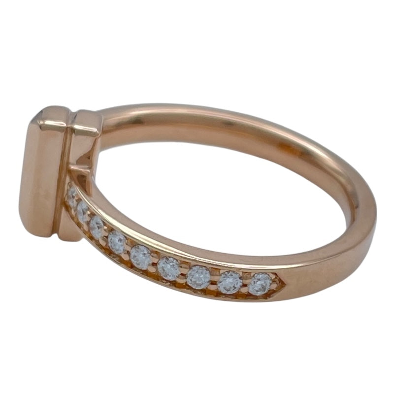 ティファニー TIFFANY＆CO Tワンダイヤリング ピンクゴールド Au750 ジュエリー