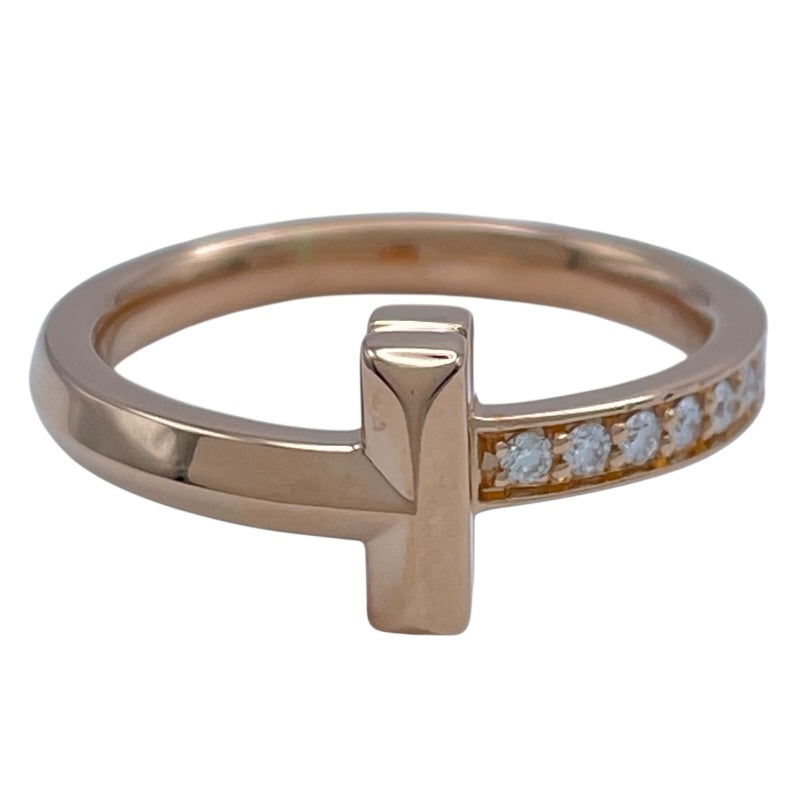 ティファニー TIFFANY＆CO Tワンダイヤリング ピンクゴールド Au750 ジュエリー