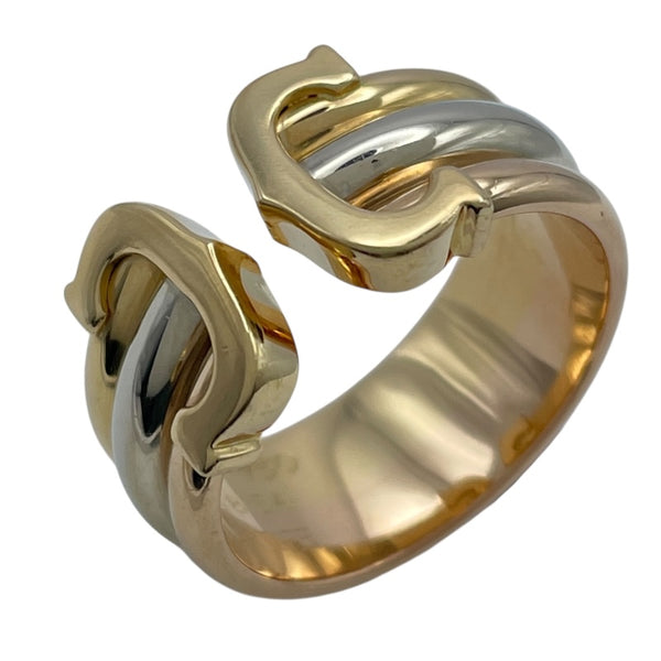 カルティエ Cartier 2CリングLM ゴールドxピンクゴールドxホワイトゴールド 750 ジュエリー