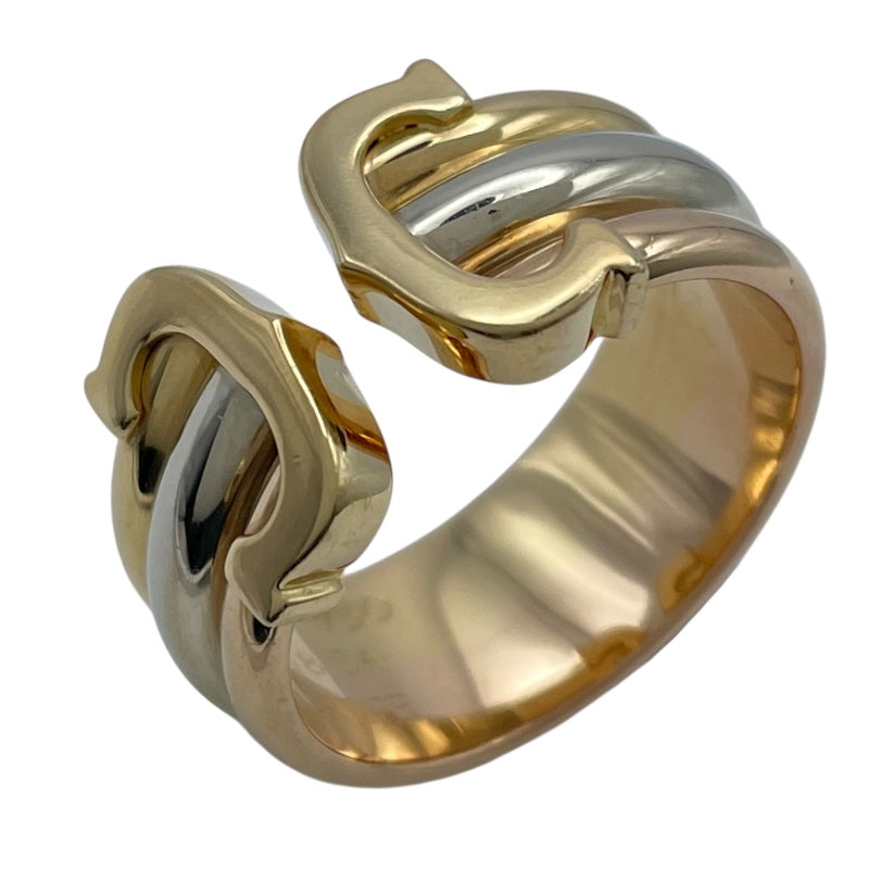 カルティエ Cartier 2CリングLM ゴールドxピンクゴールドxホワイトゴールド 750 ジュエリー