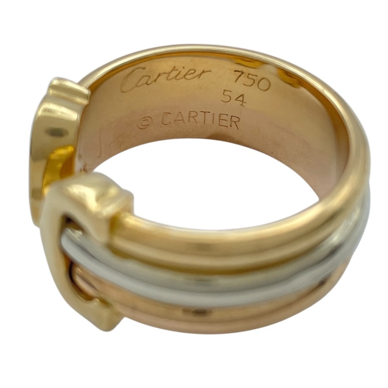 カルティエ Cartier 2CリングLM ゴールドxピンクゴールドxホワイトゴールド 750 ジュエリー