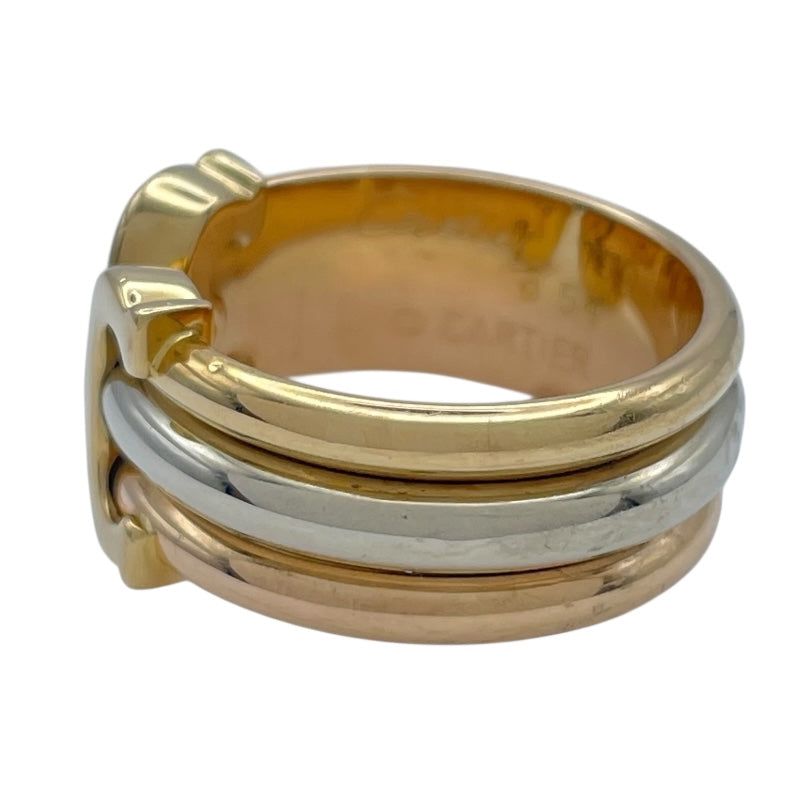 カルティエ Cartier 2CリングLM ゴールドxピンクゴールドxホワイトゴールド 750 ジュエリー