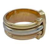 カルティエ Cartier 2CリングLM ゴールドxピンクゴールドxホワイトゴールド 750 ジュエリー