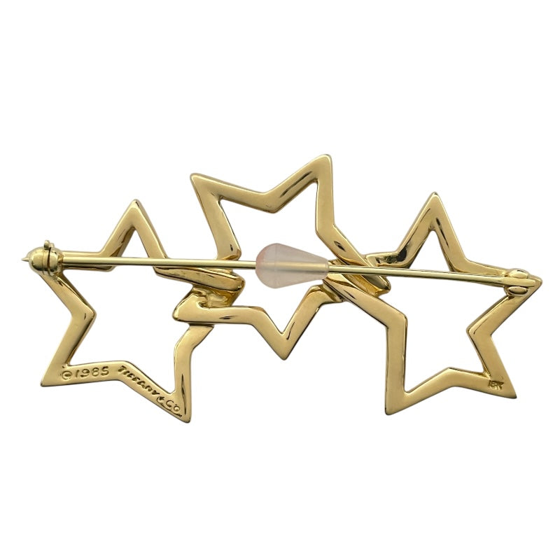 ティファニー TIFFANY＆CO トリプルスターブローチ ゴールド 18K ジュエリー