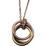 カルティエ Cartier トリニティダイヤネックレス ゴールド×ピンクゴールド× ホワイトゴールド Au750 ジュエリー