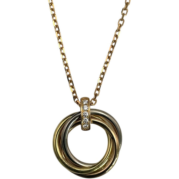 カルティエ Cartier トリニティダイヤネックレス ピンクゴールド 750 ジュエリー