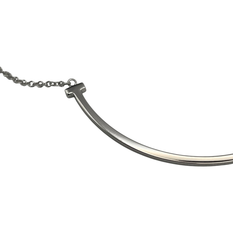 ティファニー TIFFANY＆CO Tスマイルネックレススモール ホワイトゴールド Au750 ジュエリー