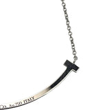 ティファニー TIFFANY＆CO Tスマイルネックレススモール ホワイトゴールド Au750 ジュエリー