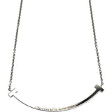 ティファニー TIFFANY＆CO Tスマイルネックレススモール ホワイトゴールド Au750 ジュエリー